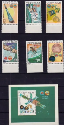 Tradera Vietnam rymd. serie & block xx^ Asien