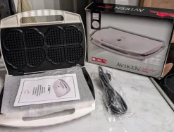 Tradera Åviken dubbelt våffeljärn Classic^ Hushållsmaskiner