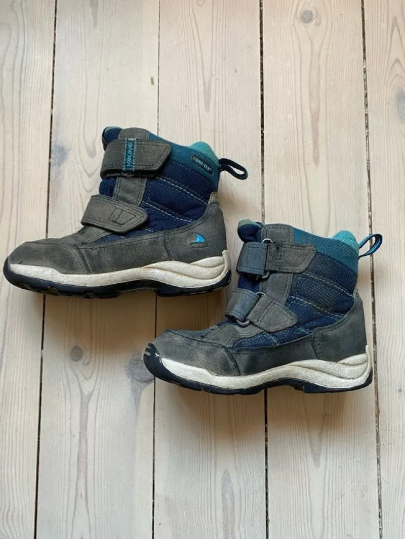 Tradera Viking vinterstövlar blå storlek 27> Barnskor & Babyskor