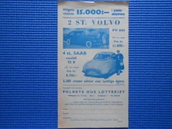 Tradera Lotter & Lottsedlar<Vinstlista Folket Hus Lotteriet 1956