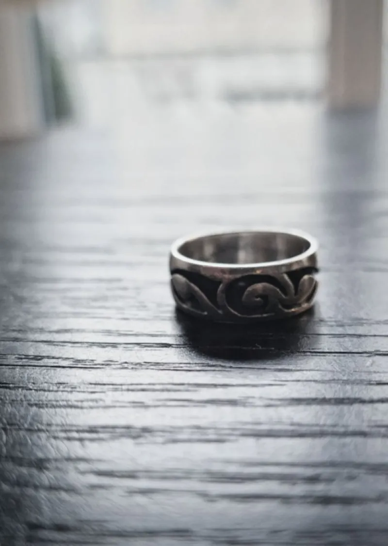 Tradera Ringar<Vintage 925 Sterling Silver Ring, 9,6 grams