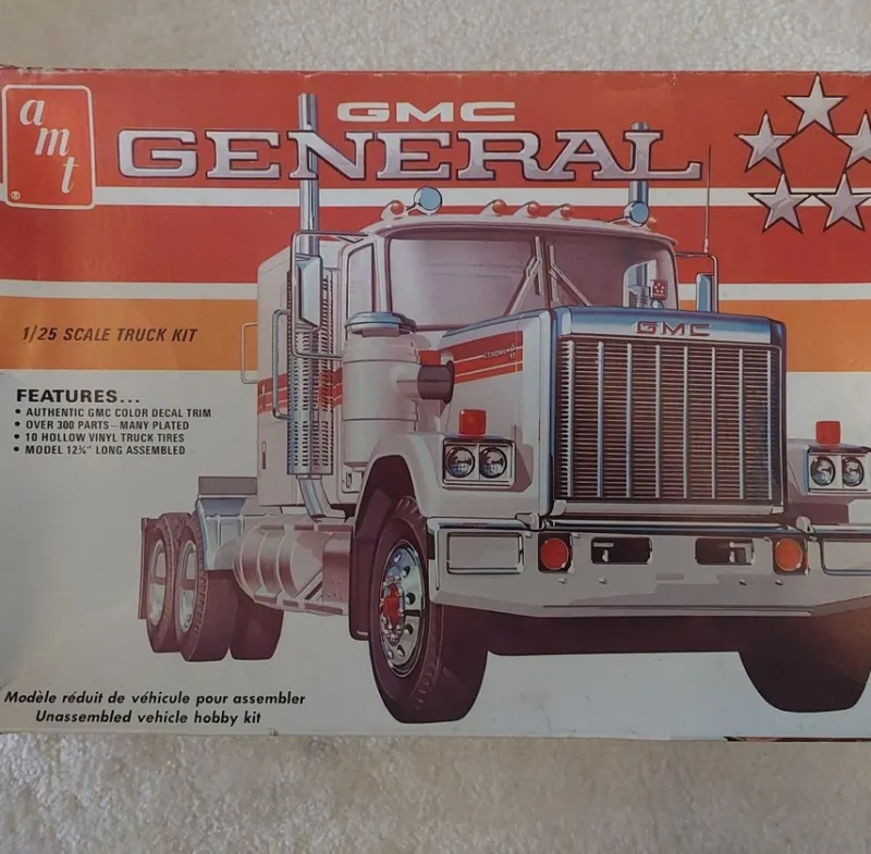 Tradera Vintage AMT Truck plastbyggsats^ Plastbyggsatser