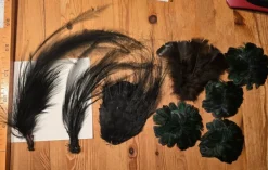 Tradera Vintage fjädrar hattfjädrar hattdekorationer> Kuriosa