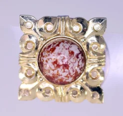 Tradera Hårsmycken & Diadem<Vintage gold-tone metal hair clip/brooch circa 1980s (Weight: 9g)