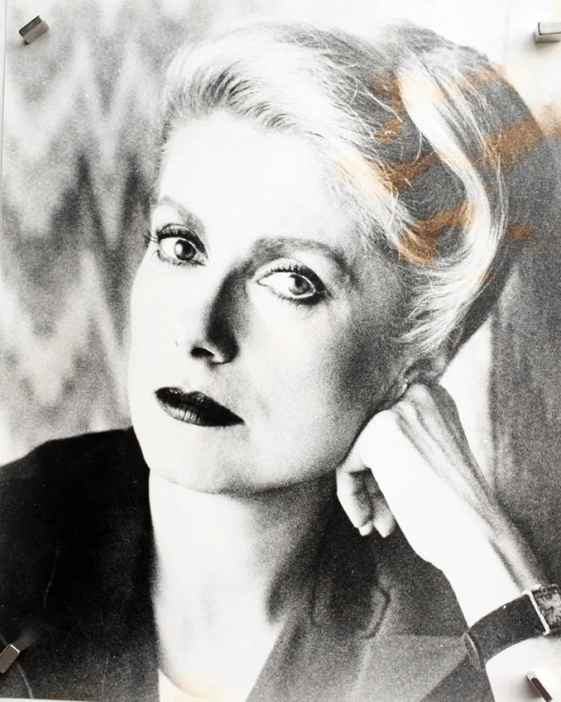 Tradera Vintage mycket sällsynt Catherine Deneuve svart och vit fotofilmstjärna^ Filmmemorabilia