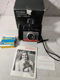Tradera Vintage Polaroid colourpack 80 land kamera^ Filmkameror