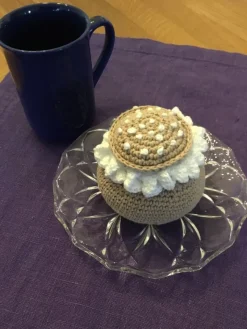 Tradera Virkat virkad Semla fastlagsbulle Homemade leksak> Handarbete