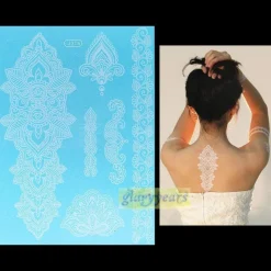 Tradera VIT Engångs Tatuering / WHITE Temporary Tattoo^ Tatuering