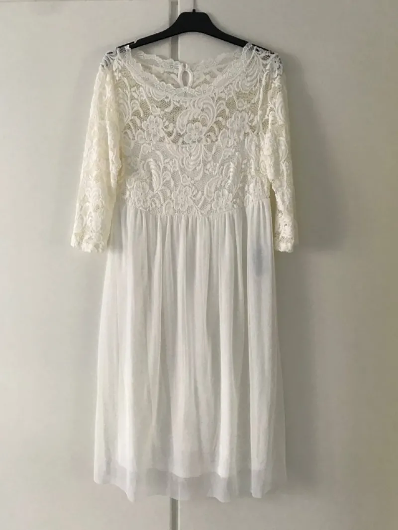 Tradera Vit gravidklänning> Mammakläder