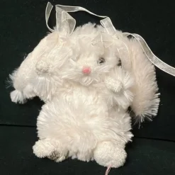 Tradera Nalle- & Teddybjörnar<Vit kanin Bukowski Sweden