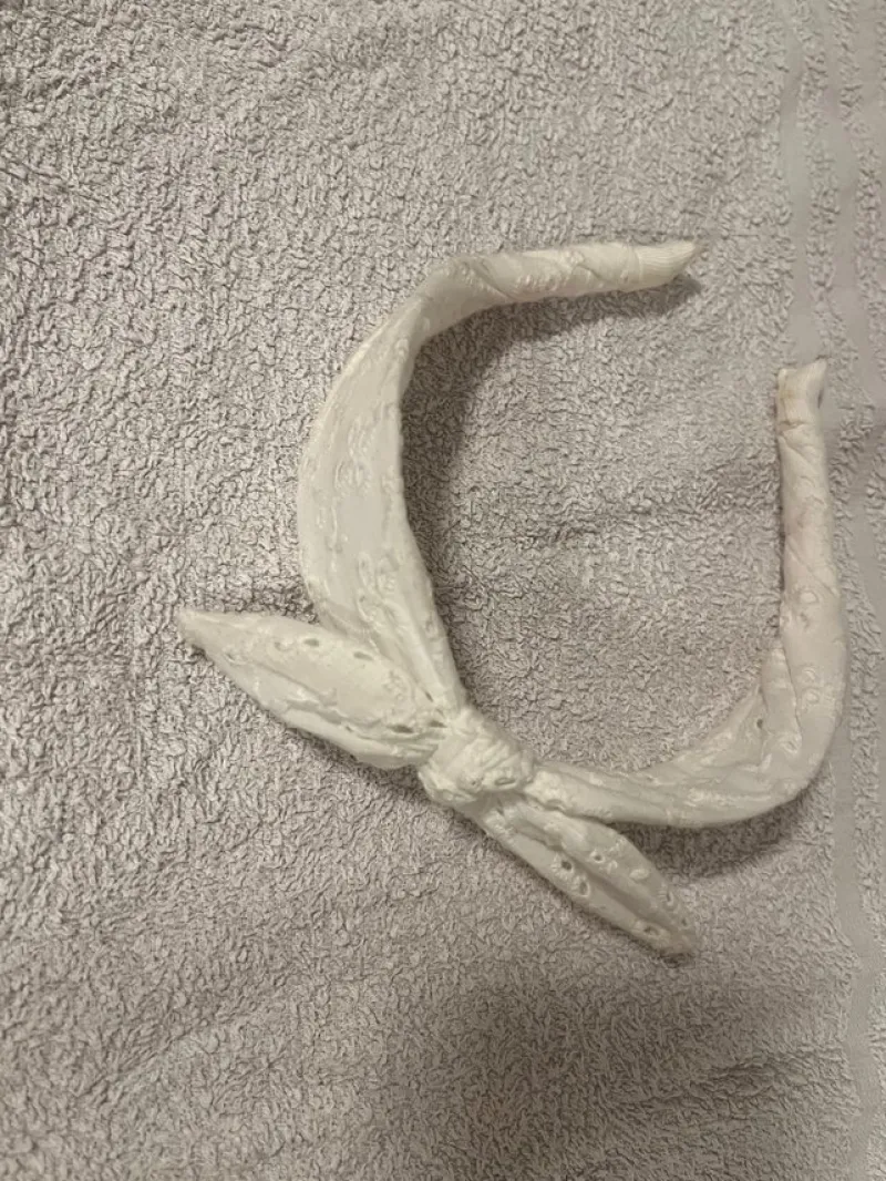 Tradera Hårsmycken & Diadem<Vitt diadem i broderie anglaise