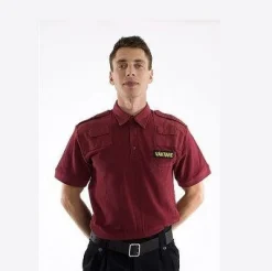 Tradera Militära Samlarsaker<Väktare Hundförarpiké kort ärm - Röd - XS