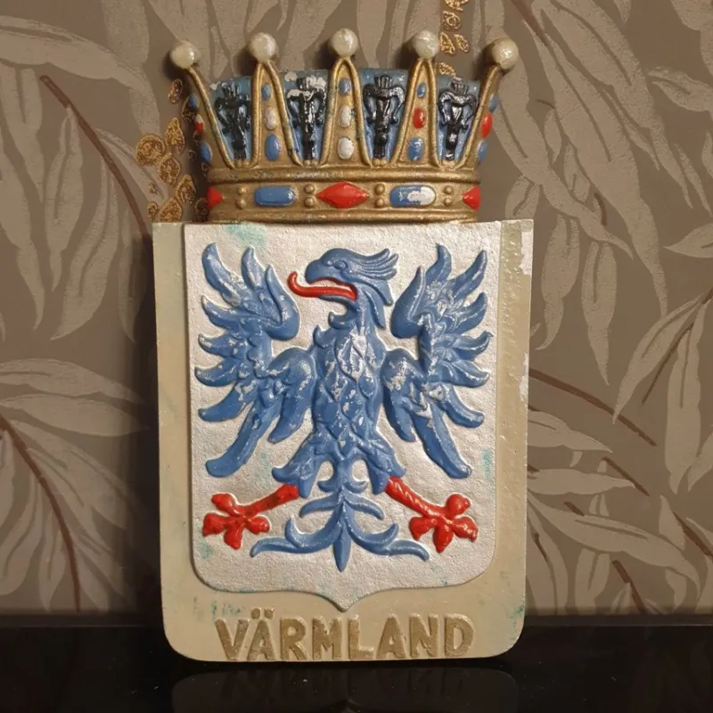 Tradera Skyltar<Värmlandsvapen väggplatta