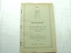 Tradera Priskuranter & Kataloger<Västernorrlands läns trädgårdsförening, Priskurant 1935, Härnösand