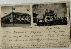 Tradera Världen Utom Norden<Vykort från Hamburg, Alster-Pavillon, 23/4 1901