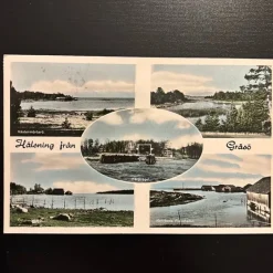 Tradera Svenska Landskap<Vykort Gräsö Sverige - Flera motiv