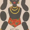 Tradera Vykort Klippdockekort Afrikansk Figur Obeg^ Övrigt
