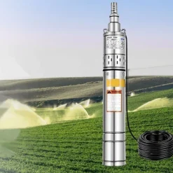 Tradera Trädgårdsredskap<550W 0,75HP 2000L/H dränkbar djupbrunnspump,stort flöde,högt tryck,flera filter