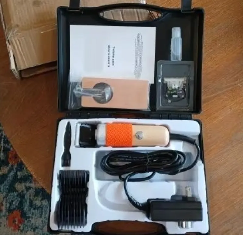 Tradera Hårvård<200W 1500-6100RPM 6 växlar multifunktions elektrisk matttrimmer med klippguide