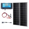 Tradera 200W Solpanel Kit – Monokristallina Paneler med Laddningsregulator^ Husbilar & Husvagnar