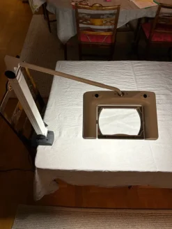 Tradera Waldmann SNL319 skrivbordslampa med förstoringsglas^ Lampor