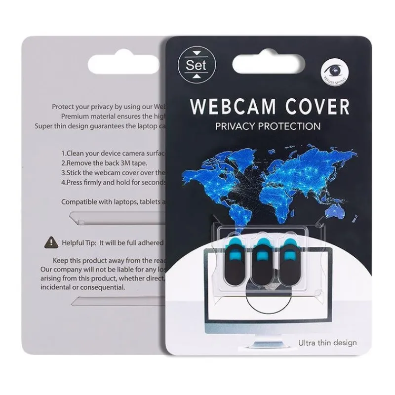Tradera WEBCAM COVER Webcamera cover protect pravicy Black set of 3pcs> Övrigt Datorer & Tillbehör