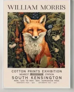 Tradera William Morris, Tavla, Poster, Affisch, Räv, Nyvara, 75 kr^ Posters