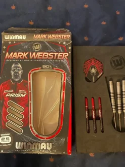 Tradera Dart<Winmau Mark Webster 25g - Dartpilar Tungsten