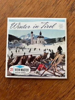 Tradera Winter in Tirol View-Master stereobilder^ Miniatyroptica