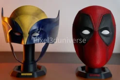 Tradera Wolverine + Deadpool Mask with stand - cosplay> Utklädnad & Rollek
