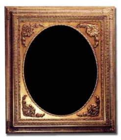 Tradera 50x60 cm eller 20x24 tum, träram i guld TA007^ Ramar