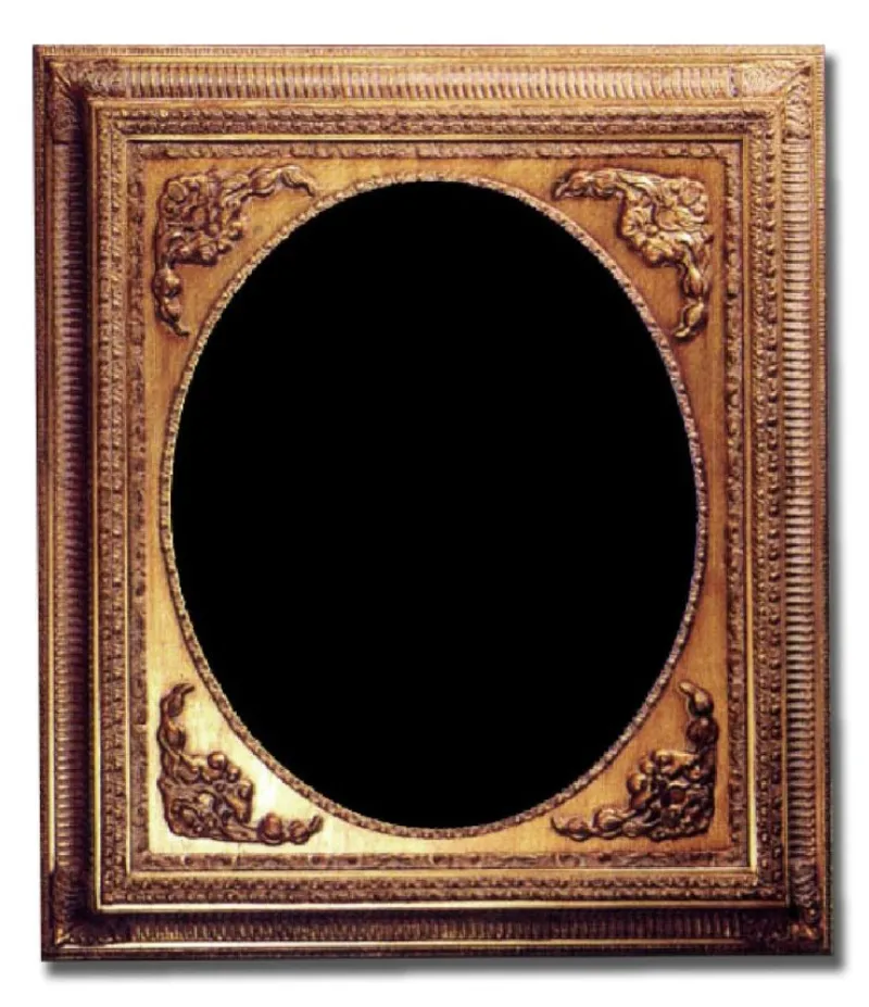 Tradera 50x60 cm eller 20x24 tum, träram i guld TA007^ Ramar