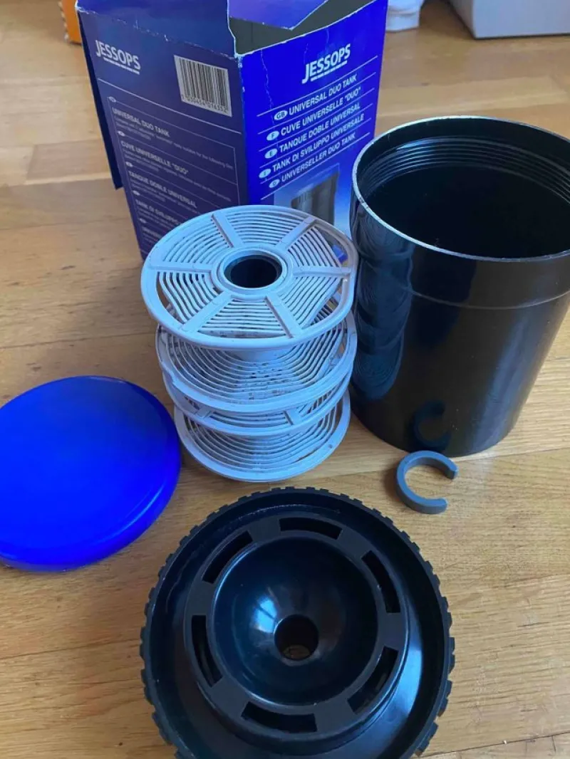 Tradera 1x Jessops Universal Duo Tank Film Developing Tank^ Fotoframkallning & Mörkrum