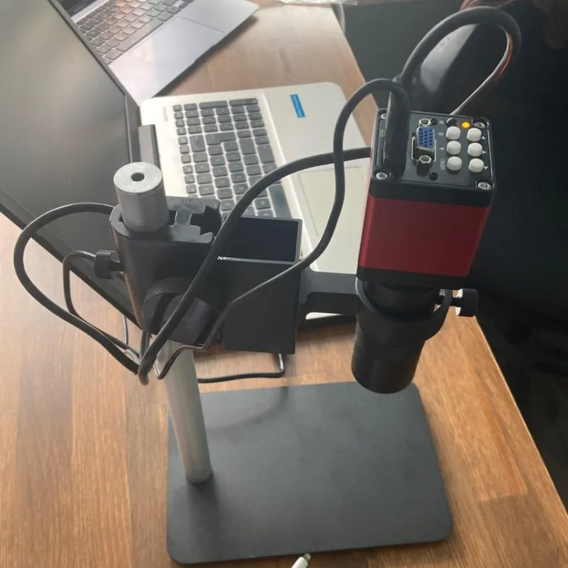 Tradera 1-130X 13MP HDMI VGA 60FPS monokulär mikroskopkamera med stativ/fjärrkontroll^ Mikroskop