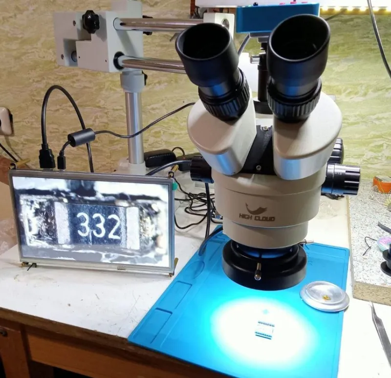 Tradera 3,5X-180X 38MP 144-LED dubbelbom zoom parfokal trinokulärt stereomikroskop^ Mikroskop