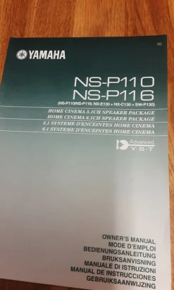 Tradera Yamaha NS-P110 bruksanvisning^ Hemmabio