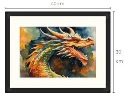 Tradera Year of the Dragon konsttavla Limited Edition 1 av 25 gjorda^ Övrig Konst